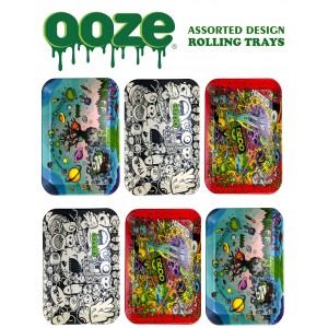 Ooze | Assorted Biodegradable Medium Rolling Trays - 6ct Pack [OZTPK-SET5]